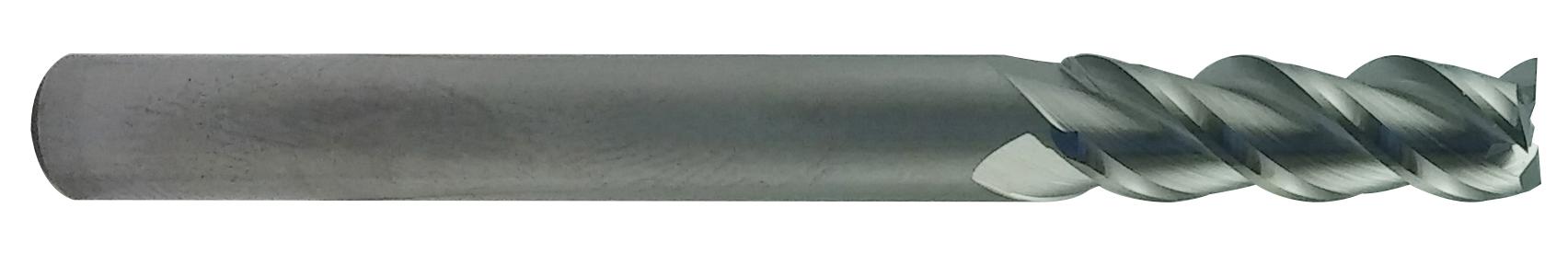 7/8 Flute Length F&D Tool Company 17804 High Helix 3 Flute Center Cutting Carbide Endmill 3/8 Shank Diameter 45 Degrees 3/8 Flute Diameter 2 1/2 Overall Length 