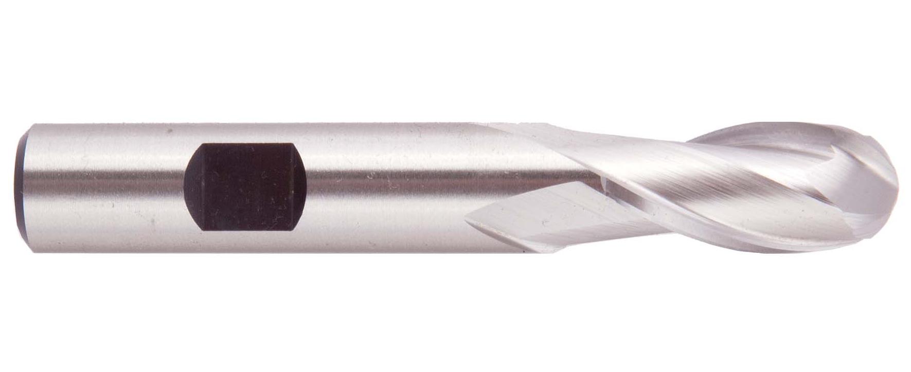 Two Flute Ball End Single End Center Cutting HSS End Mills