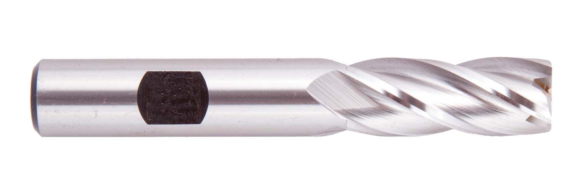 Cleveland C39733 HG-3 High Speed Steel Single End 3-Flute Center Cutting Finisher End Mill 