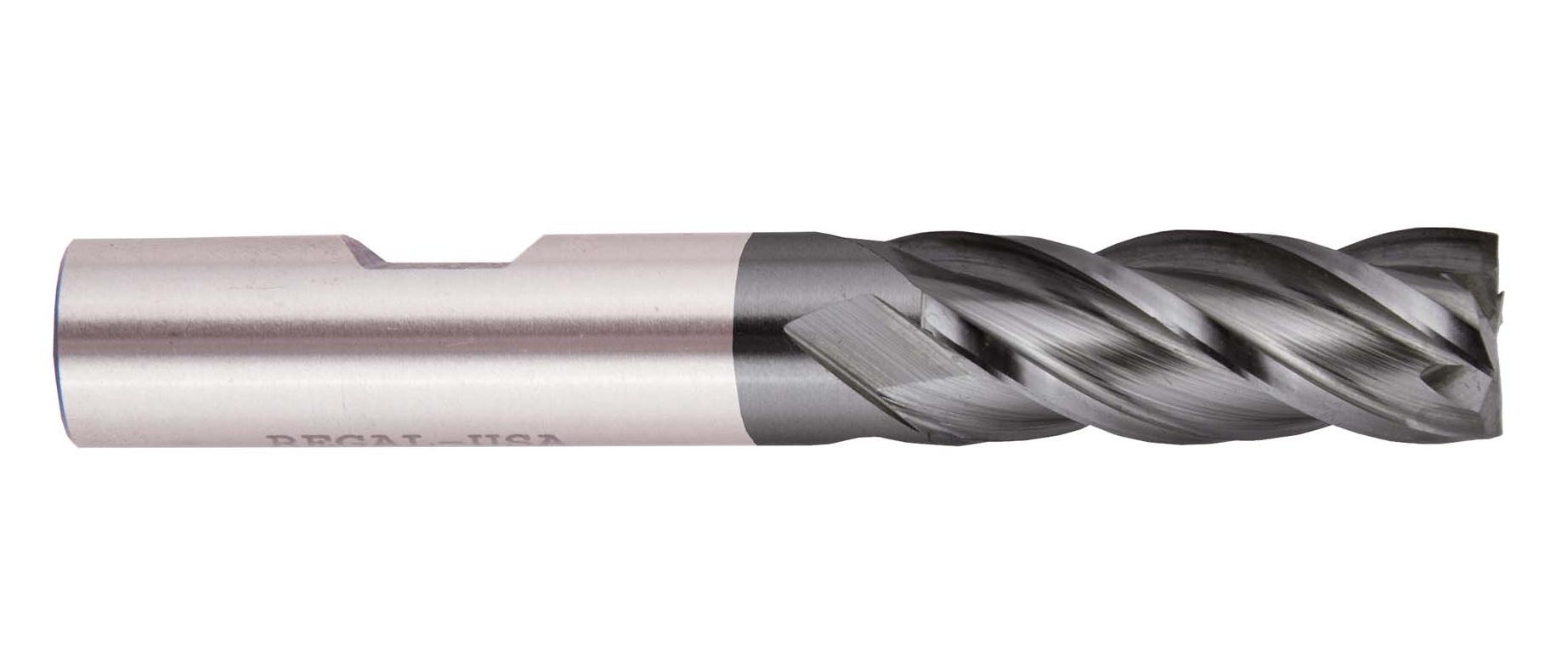 Regular Length (AlTiN Coated) Single End Center Cutting HSS End Mills