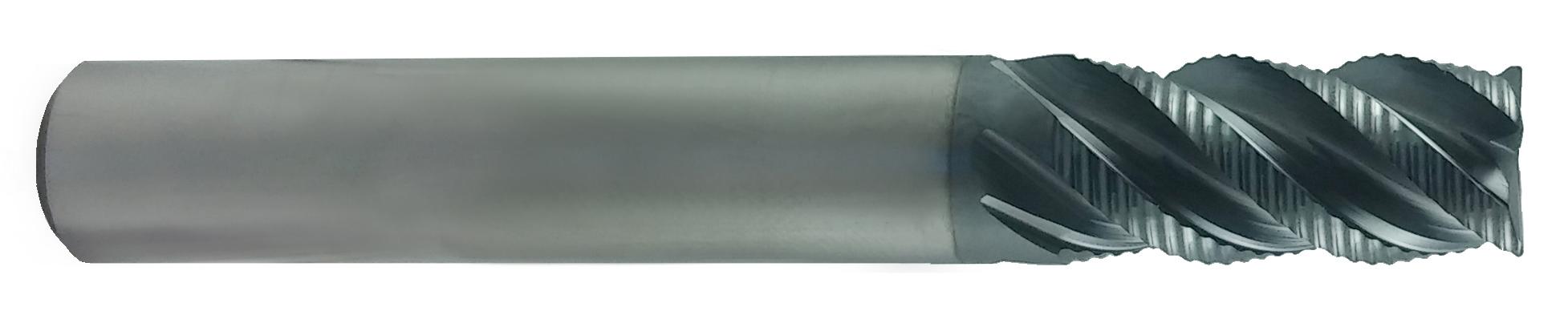 Pack of 1 1.5 Cutting Length Bassett MRA Series Solid Carbide High-Performance Roughing End Mill Square End Finish 4 Length 3/4 Cutting Diameter Bright 3 Flute Uncoated